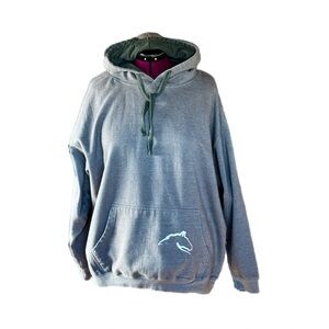 Gray Hoodie with Green inside Hood & Tie
Size XXL,GIFT FOR HORSE LOVER.